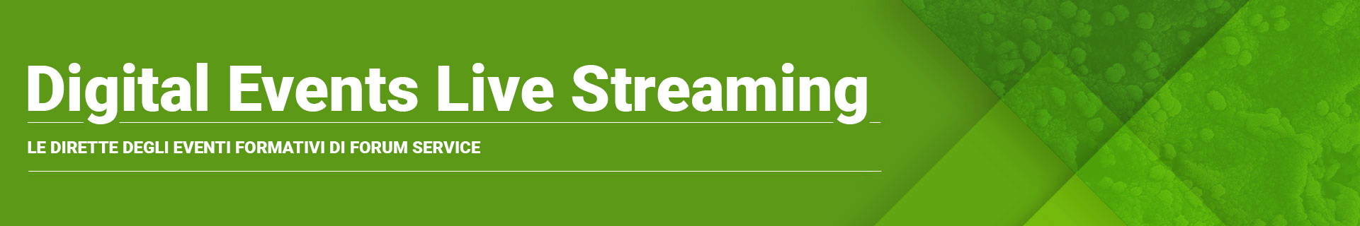 FORUM SERVICE::Digital events